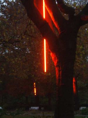 Lichtinstallation im Körnerpark