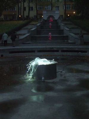 Lichtinstallation im Körnerpark