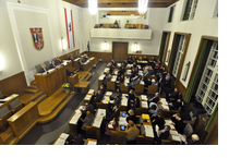 Der BVV-Saal im Rathaus von oben